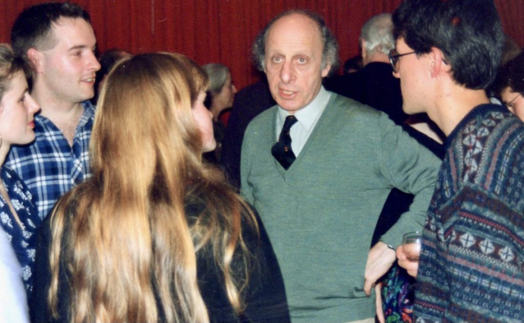 Geoff Harcourt with Students
